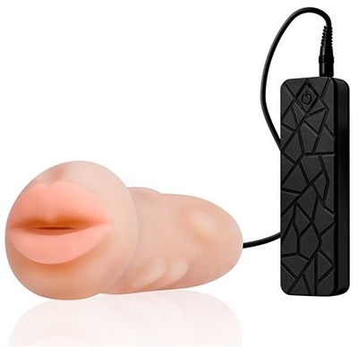 Мастурбатор-ротик с вибрацией Realstuff Vibrating Masturbator Mouth - фото, цены