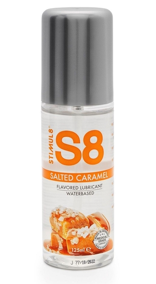 Смазка на водной основе S8 Flavored Lube со вкусом соленой карамели - 125 мл. - фото, цены