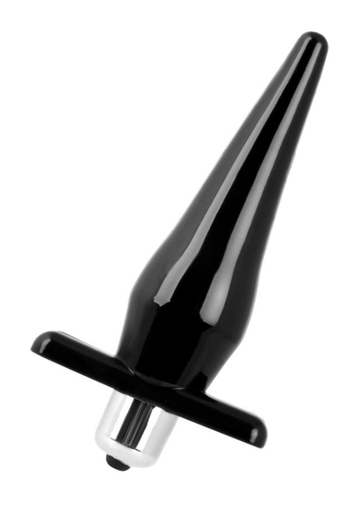 Черная водонепроницаемая вибровтулка Black Red - 12,7 см. - фото, цены