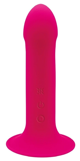 Ярко-розовый вибратор Hitsens 2 - 17,2 см. - фото, цены