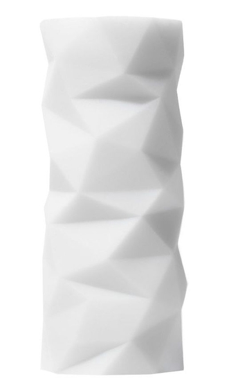 Белый 3d мастурбатор Polygon - фото, цены