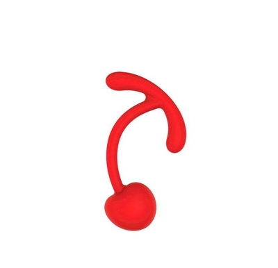 Красный вагинальный шарик с ограничителем - фото, цены