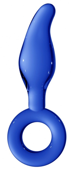 Синий анальный стимулятор Gripper - 17 см. - фото, цены