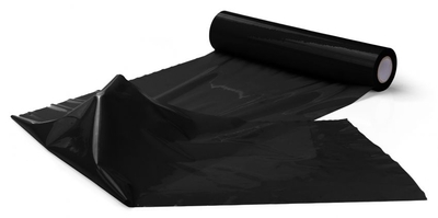 Чёрная широкая лента для тела Body Bondage Tape - 20 м. - фото, цены
