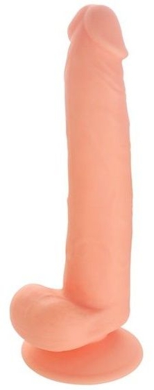 Телесный фаллоимитатор Seducer Long John - 21,5 см. - фото, цены