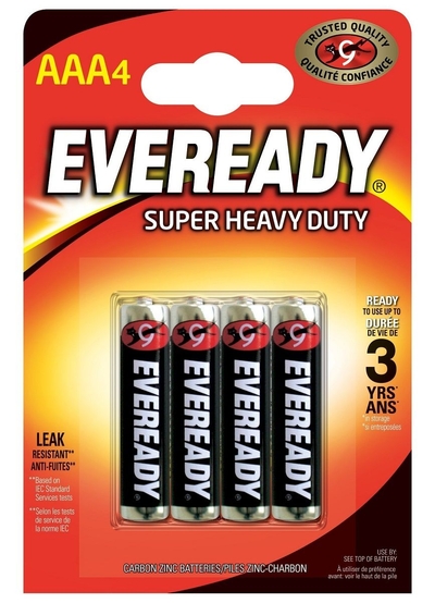 Батарейки Eveready Super R03 типа Aaa - 4 шт. - фото, цены