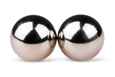 Серебристые вагинальные шарики без сцепки Ben Wa Balls - фото, цены