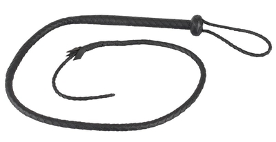 Черный кнут Le Single Tail с наконечником - 132 см. - фото, цены