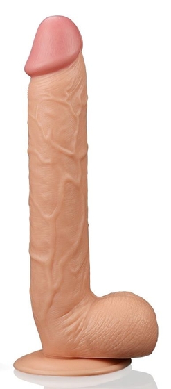 Реалистичный фаллоимитатор на присоске - 27,5 см. - фото, цены