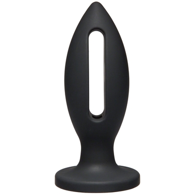 Чёрная анальная пробка Kink Wet Works Lube Luge Premium Silicone Plug 5 - 12,7 см. - фото, цены