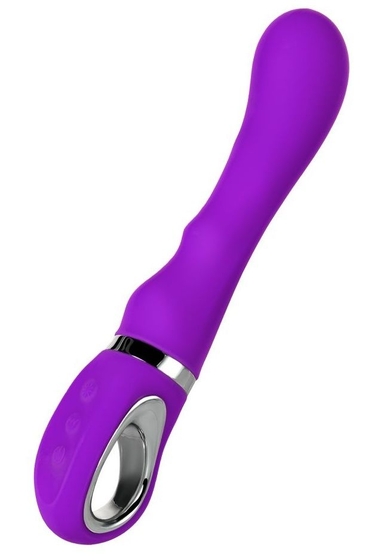 Фиолетовый вибратор Pilo с wow-режимом - 20 см. - фото, цены