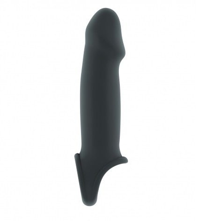 Серая насадка с подхватом Stretchy Penis Extension No.33 - фото, цены