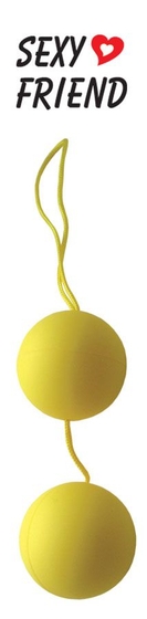 Желтые вагинальные шарики Balls - фото, цены