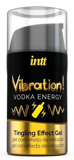 Жидкий интимный гель с эффектом вибрации Vibration! Vodka Energy - 15 мл. - фото, цены