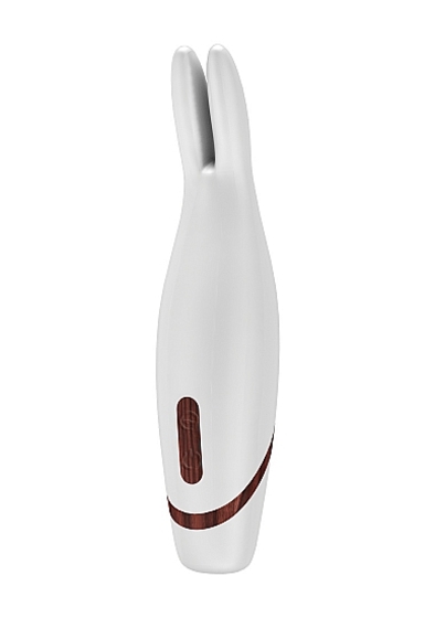 Белый вибростимулятор-зайчик Orna - 17,3 см. - фото, цены
