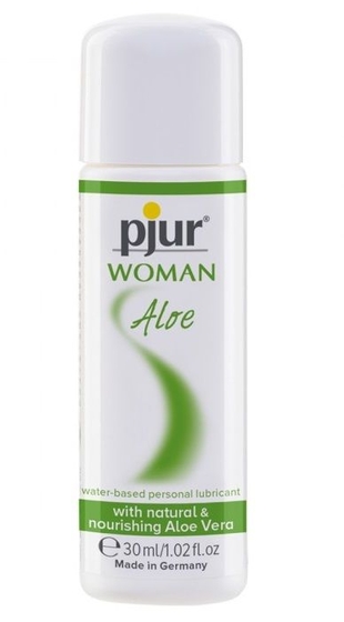 Лубрикант на водной основе pjur Woman Aloe - 30 мл. - фото, цены