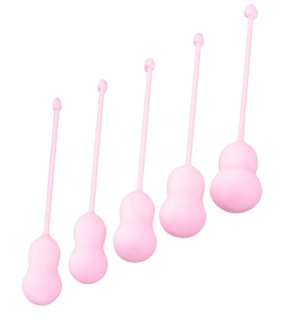 Набор из 5 розовых вагинальных шариков Tulips - фото, цены