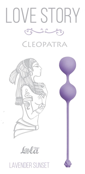 Сиреневые вагинальные шарики Cleopatra Lavender Sunset - фото, цены