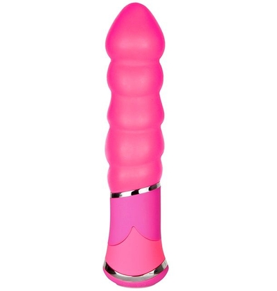 Розовый вибростимулятор Bootyful Ribbed Vibe Pink - фото, цены