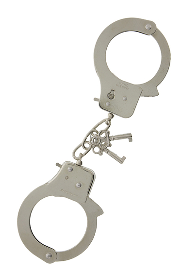 Металлические наручники с ключиками Large Metal Handcuffs With Keys - фото, цены