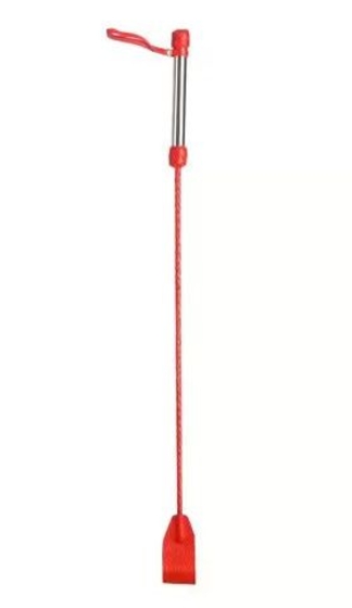 Красный стек с прямоугольным наконечником-шлепком - 62 см. - фото, цены