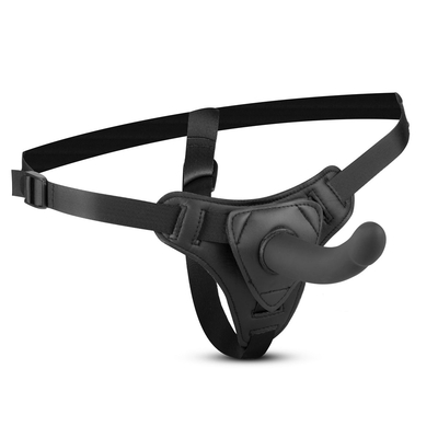 Черный страпон Harness With Silicone Dildo - 13,5 см. - фото, цены