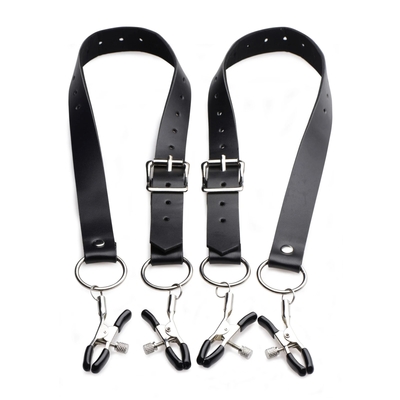 Ремни с зажимами для половых губ Spread Labia Spreader Straps with Clamps - фото, цены