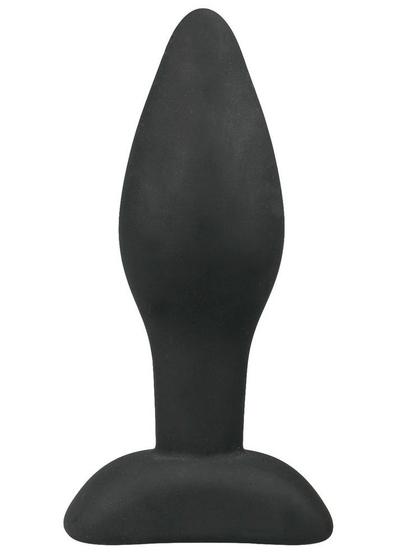 Черный анальный плаг Rocket Plug - 9 см. - фото, цены