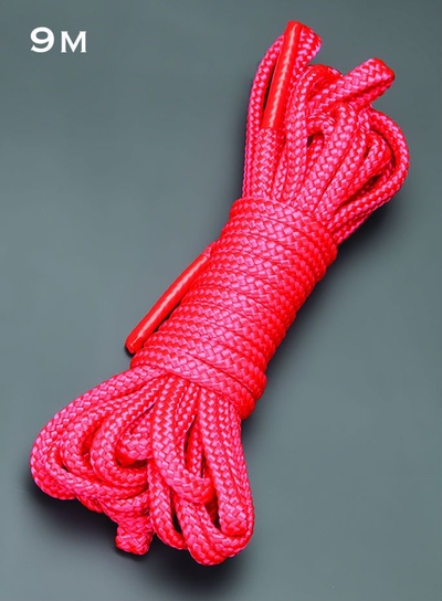 Красная веревка для связывания - 9 м. - фото, цены