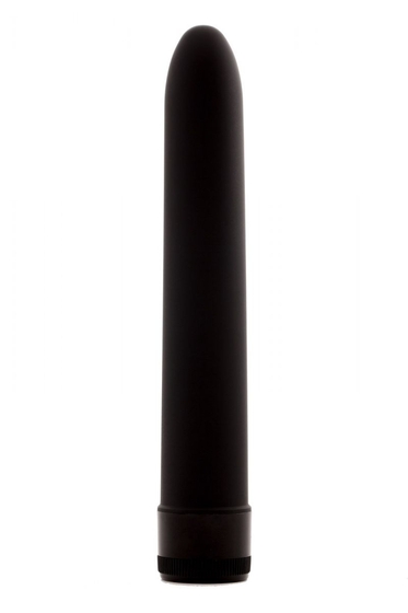Черный классический вибратор - 17,5 см. - фото, цены