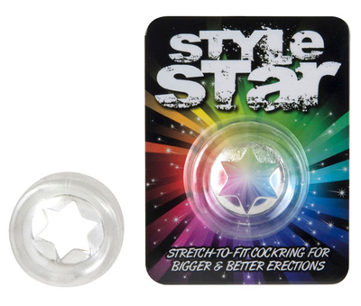 Прозрачное эрекционное кольцо Style Star Cockring - фото, цены