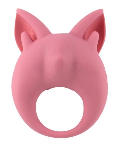 Розовое перезаряжаемое эрекционное кольцо Kitten Kiki - фото, цены