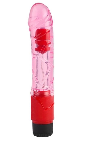 Розовый вибратор-реалистик 9 Inch Realistic Vibe - 22,3 см. - фото, цены