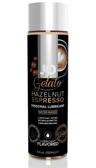 Лубрикант с ароматом орехового эспрессо Jo Gelato Hazelnut Espresso - 120 мл. - фото, цены
