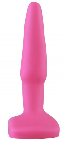 Ярко-розовая анальная пробка - 10 см. - фото, цены