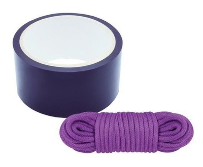 Комплект для связывания Bondx Bondage Ribbon Love Rope Purple - фото, цены