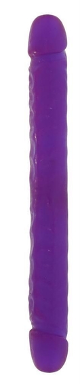 Двойной фиолетовый фаллоимитатор Double Dong Lavender - 30 см. - фото, цены