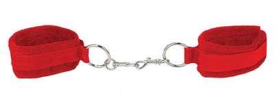 Красные наручники Velcro Cuffs Red - фото, цены