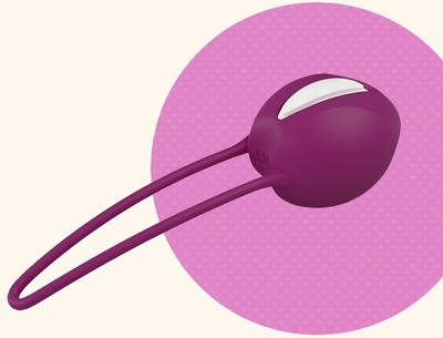 Фиолетовый вагинальный шарик Smartballs Uno - фото, цены