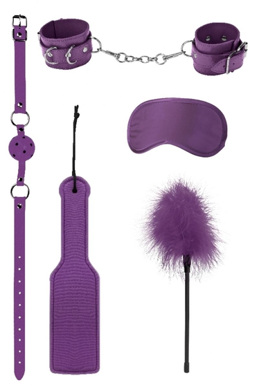 Фиолетовый игровой набор бдсм Introductory Bondage Kit №4 - фото, цены