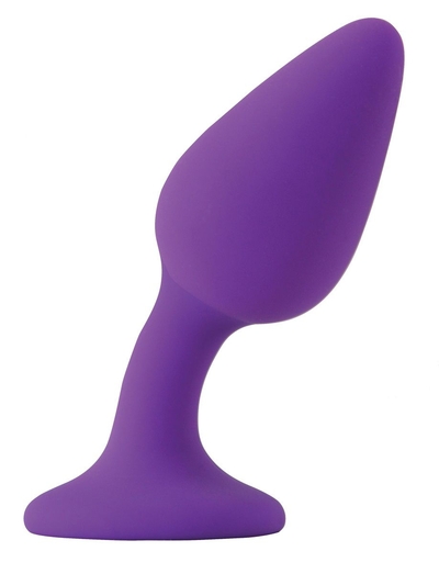 Фиолетовая гибкая анальная пробка Inya Queen - 11,9 см. - фото, цены