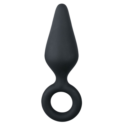 Черная анальная пробка Pointy Plug - 15,5 см. - фото, цены