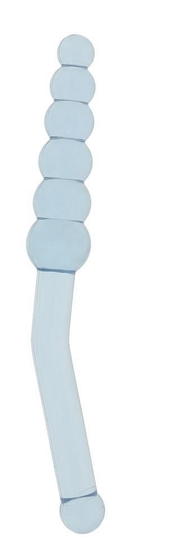 Голубая анальная ёлочка с ручкой Anal Angler - 23 см. - фото, цены