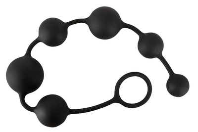 Анальная цепочка Black Velvets Anal Beads - 40 см. - фото, цены