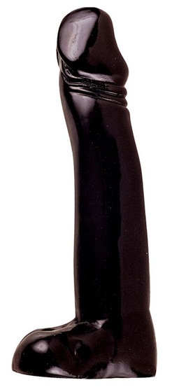 Чёрный фаллос-гигант All Black Joerg Dildo - 32 см. - фото, цены