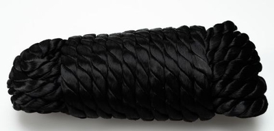 Черная нейлоновая веревка для связывания - 5,5 м. - фото, цены