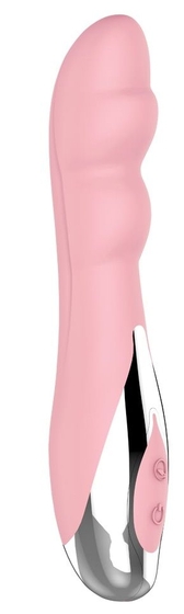 Нежно-розовый вибратор G-Gasm Digger - 17 см. - фото, цены
