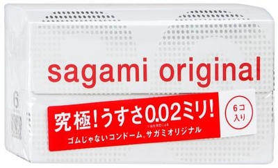 Ультратонкие презервативы Sagami Original 0.02 - 6 шт. - фото, цены