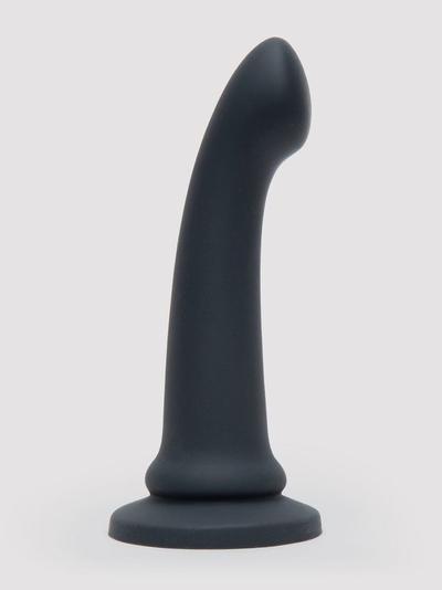 Черный фаллоимитатор Feel It Baby Silicone G-Spot Dildo - 17,8 см. - фото, цены