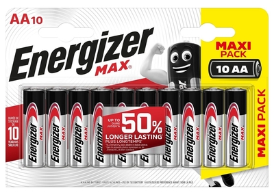 Батарейки Energizer Max Aa/lr6 1.5v - 10 шт. - фото, цены